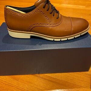 Cole Haan Tan Leather Oxford Shoes